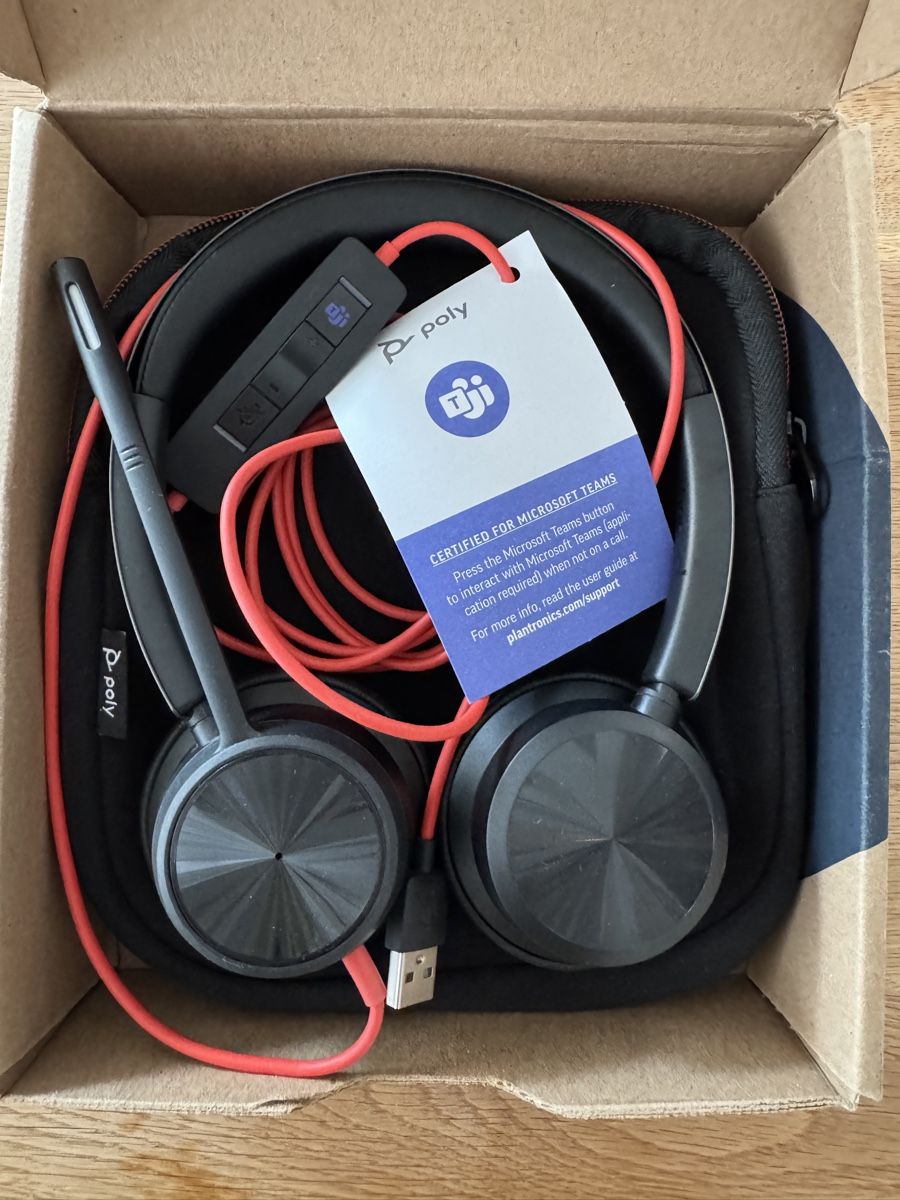 Plantronics Cuffie: Poly Blackwire 8225 MS Headset - Neuwertig & Originalverpack – Nuovo (secondo la descrizione) da Dübendorf venduto da marjoe