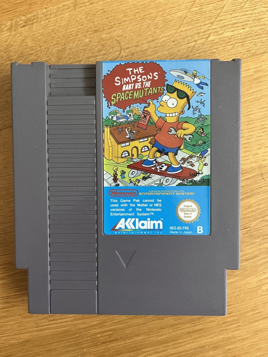 Nintendo Spiele: The Simpsons Bart vs The Space Mutants NES Spiel - Getestet – Gebraucht aus Basel von Xela86