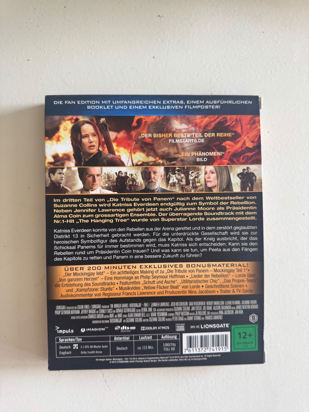 Alle DVDs: DIE TRIBUTE VON PANEM/MOCKINGJAY/ TEIL 1/.  BLU-RAY – Gebraucht aus Basel von san_2qlq 1