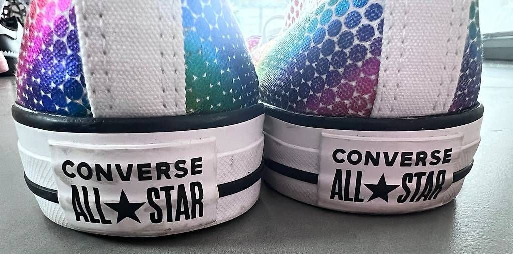 Herrenschuhe: Converse All Star Regenbogenfarbe. Gr. 41,5 – Gebraucht aus Delemont von Mellax75 2