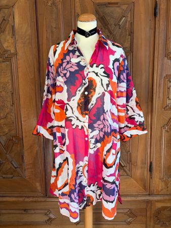 VINTAGE MARILA ITALIENISCHER STIL Tunika-Kleid Größe L