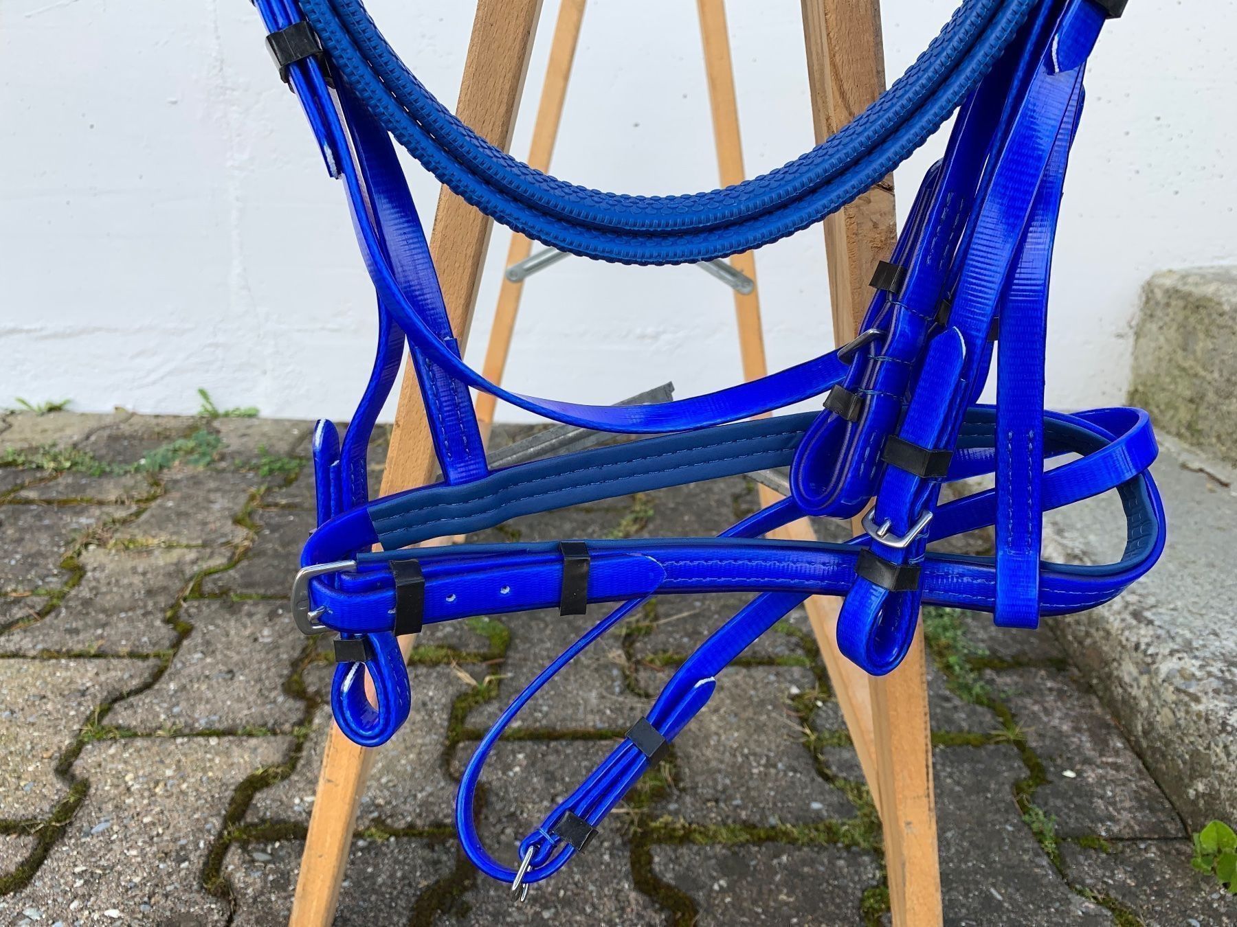 Selle & Accessori: schöner blauer Reitzaum – Usato da Feldbach venduto da Fea1 5