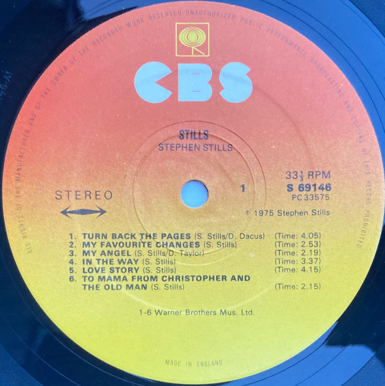 Dischi in vinile: STEPHEN STILLS - STILLS – Usato da Poliez-Pittet venduto da Newtown-Records 3