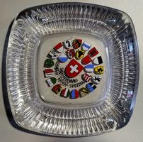 Cendrier Suisse en verre