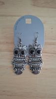 Ohrringe Eule, Modeschmuck, Top Zustand