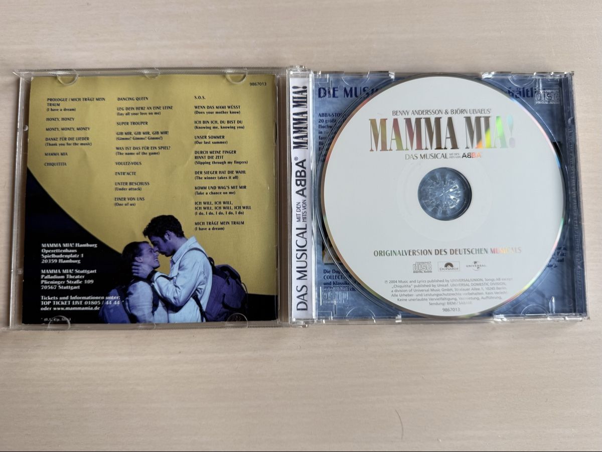 CD: Mamma Mia das Musical CD Originalversion Deutsche Ausgabe – Usato da Oberried Brienz venduto da Chyara 2