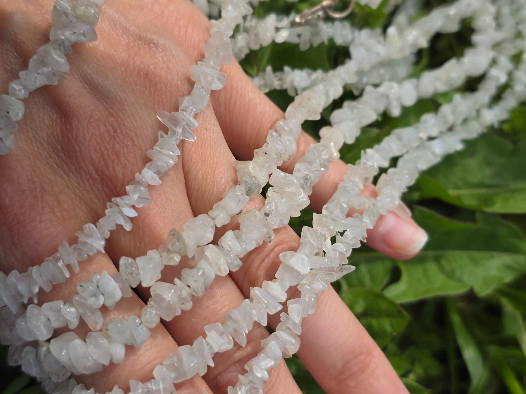 Catenine: Wunderschöne Calcitsplitterketten 45cm lang – Usato da Reute AR venduto da angelflower 3