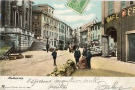Bellinzona   TI  et  Café FEDERALE        um 1909