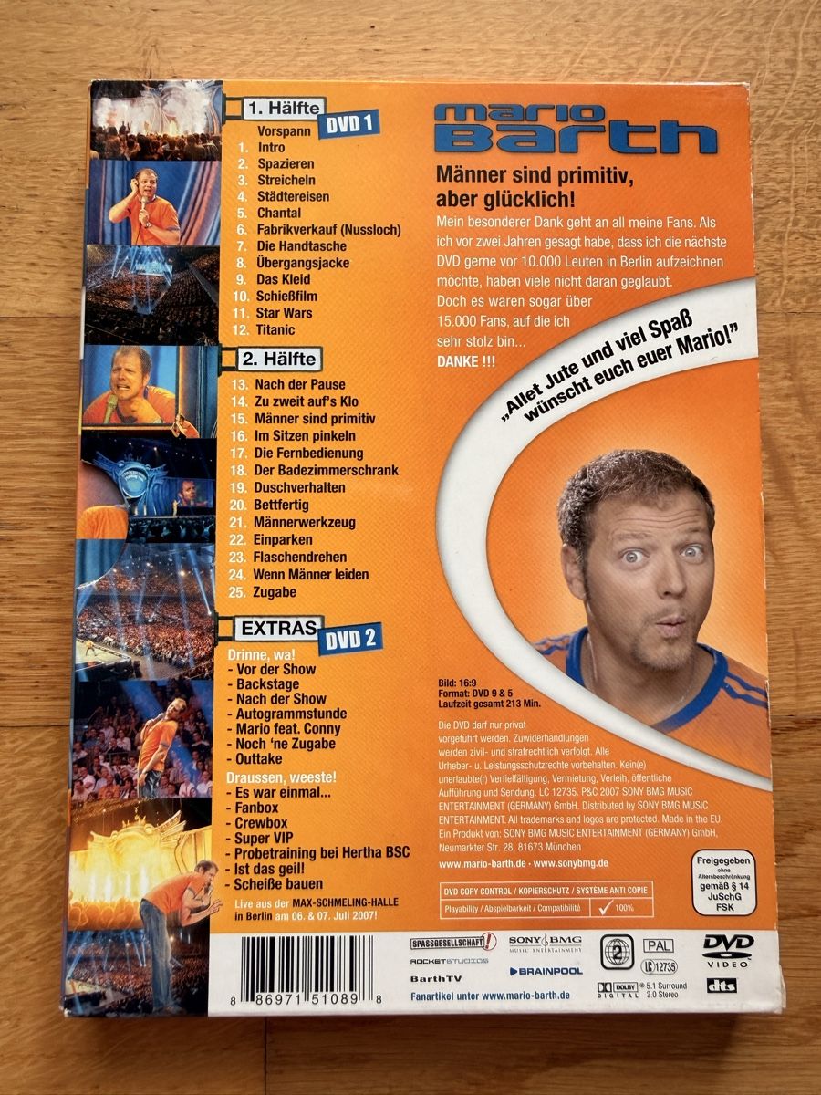 Alle DVDs: Mario Barth Männer sind primitiv - Doppel DVD Comedy – Gebraucht aus Kölliken von nerdorado 1
