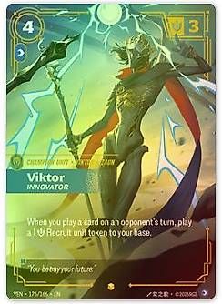 Carte collezionabili: Riftbound Viktor, Innovator – Nuovo e nell'imballaggio originale da Oberdiessbach venduto da adboll_m