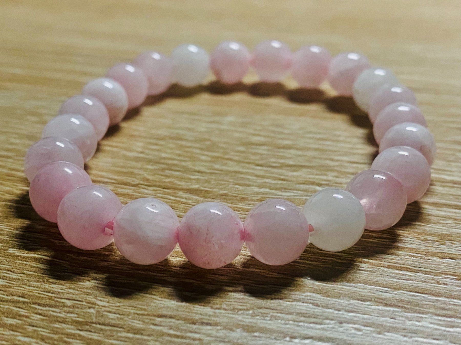Bracciali & Braccialetti: Rosenquarz-Armband – Nuovo e nell'imballaggio originale da Matten b. Interlaken venduto da kero71