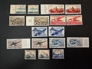 Alle Briefmarken: Flugpost, Auswahl, postfrisch/gestempelt – Gebraucht aus Stallikon von HILDECH1 1