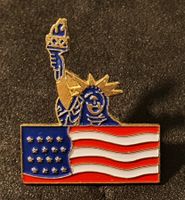 CC780 - Pin USA Amerika Flagge Fahne & Freiheitsstatue