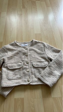 Strickjacke beige strukturiert neu