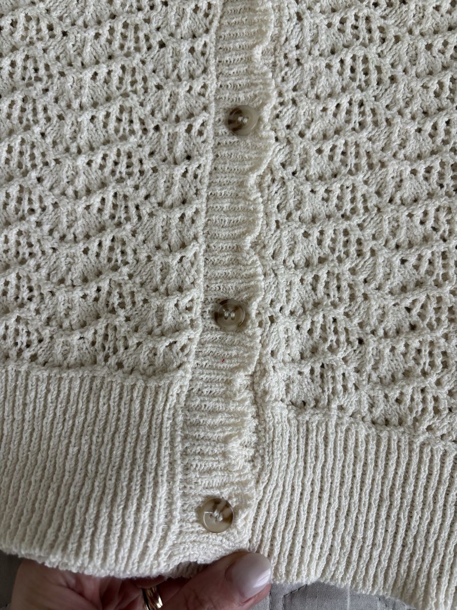 Mango Giacche: Mango Strickjacke in Creme Grösse S – Usato da Augst BL venduto da fine-art 2