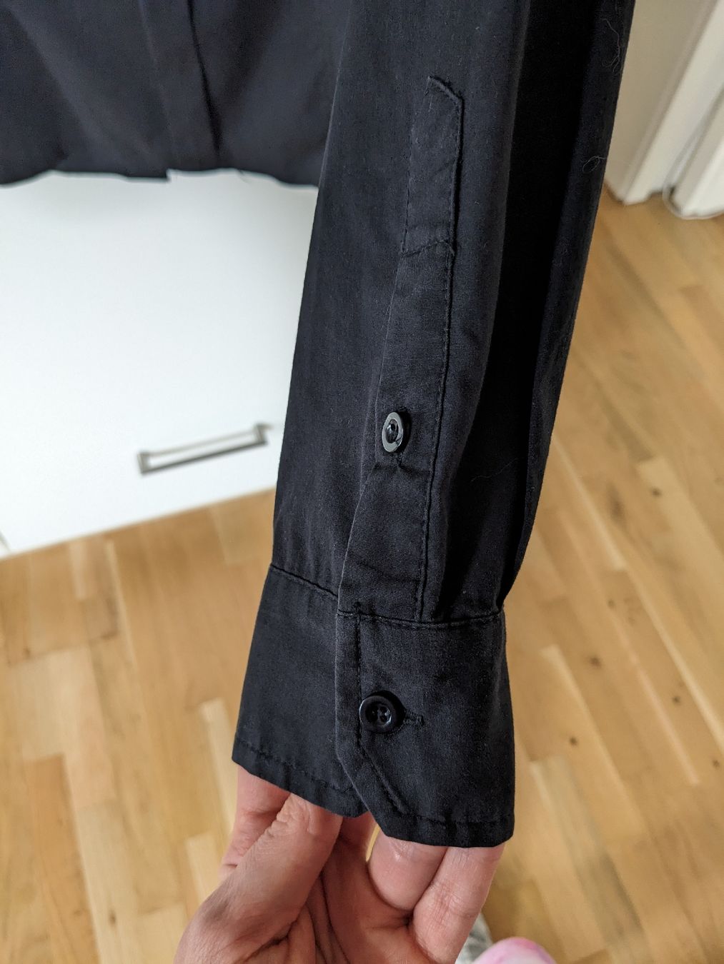 Camicette: Schwarzes Hemd Bluse Gr. 36 / 38 / M – Usato da Lostorf venduto da Inga_r 2