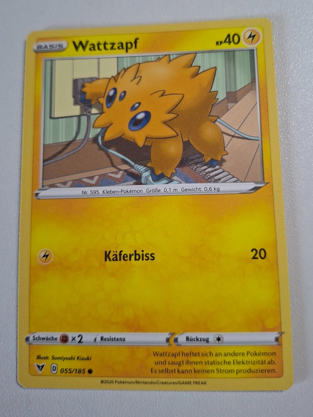 Pokémon Carte collezionabili: Wattzapf Pokemon Karte – Usato da Erlinsbach venduto da pfunky