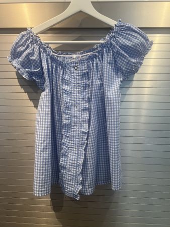 Bluse kariert blau weiss Grösse XL  Zustand neu