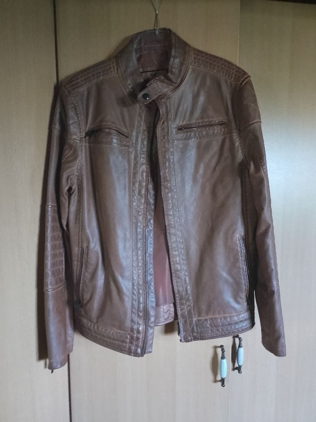 Giacche: Veste simili cuir brune clair – Nuovo (secondo la descrizione) da Gumefens venduto da izalala