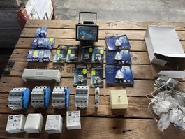 Elektro-Installationsmat., Lampen, Leuchtmittel-Konvolut