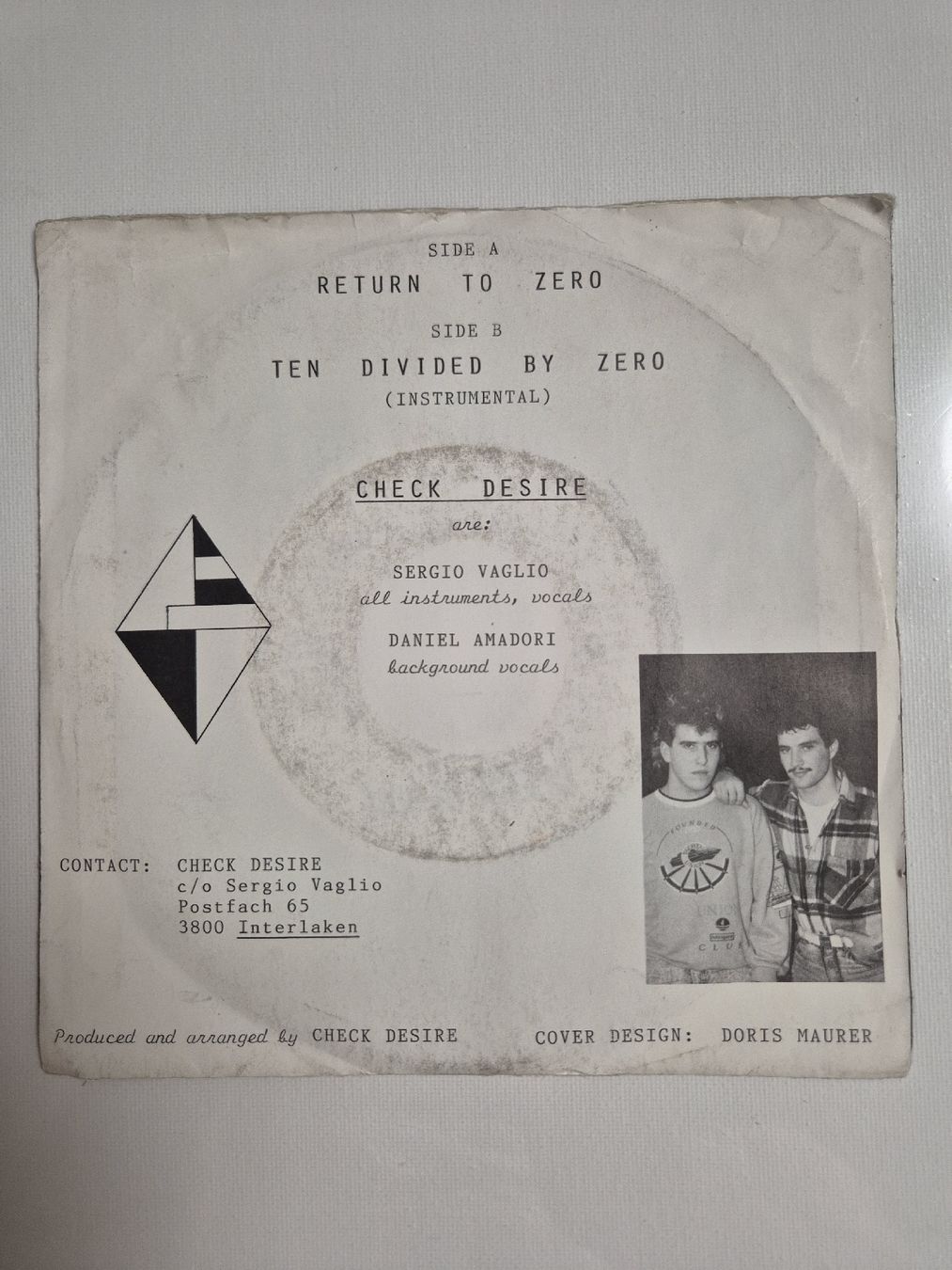 Vinyles: Check Desire  - Return To Zero - Single 7 , CH – D'occasion à Uster par newwave0 1