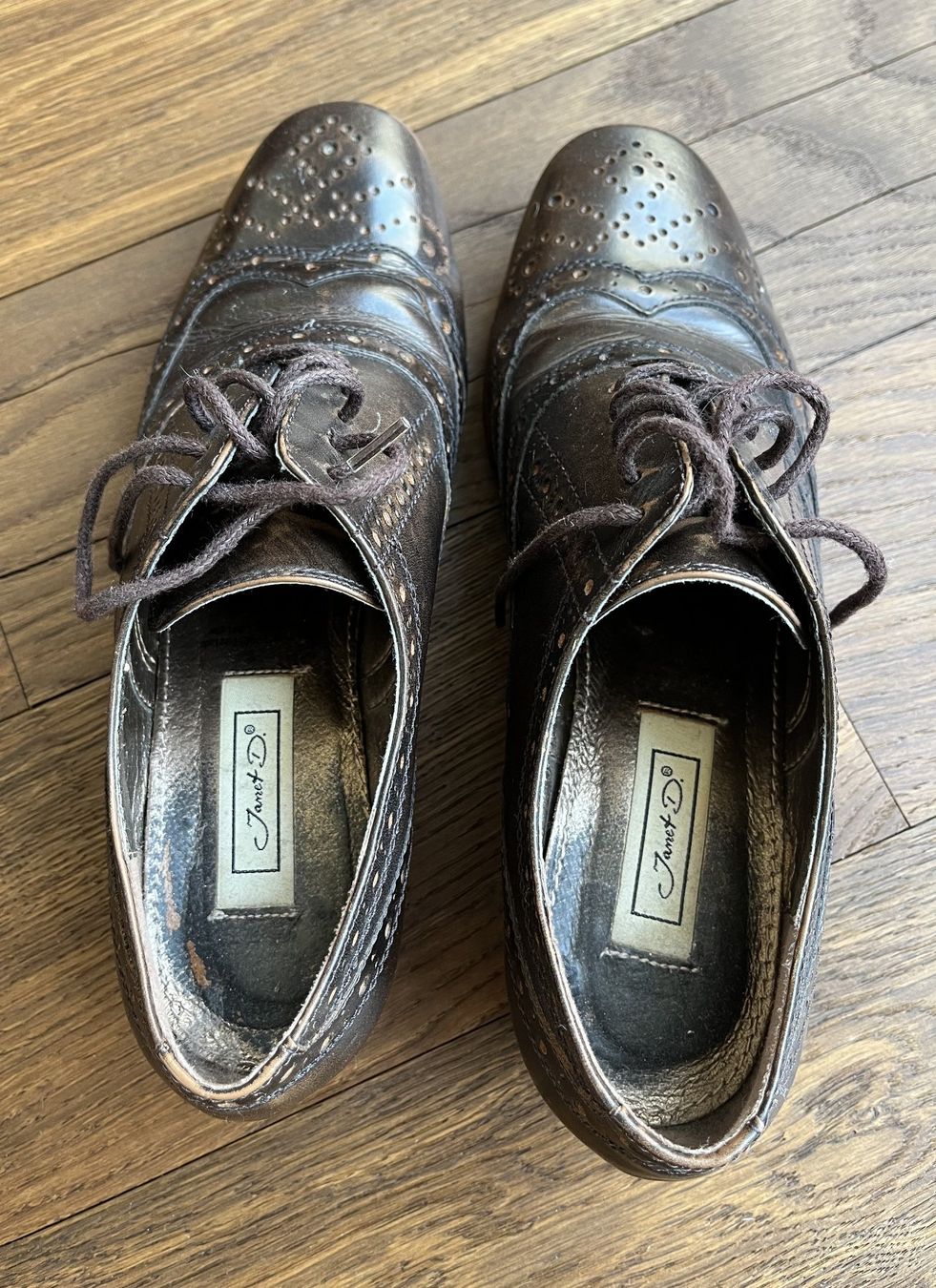 Scarpe da donna: Halbschuhe braun Leder Gr. 40 Schuhe – Usato da Affoltern am Albis venduto da Blackrhythm 4