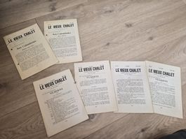 Lot de 7 revues "Le Vieux Chalet" ancien état