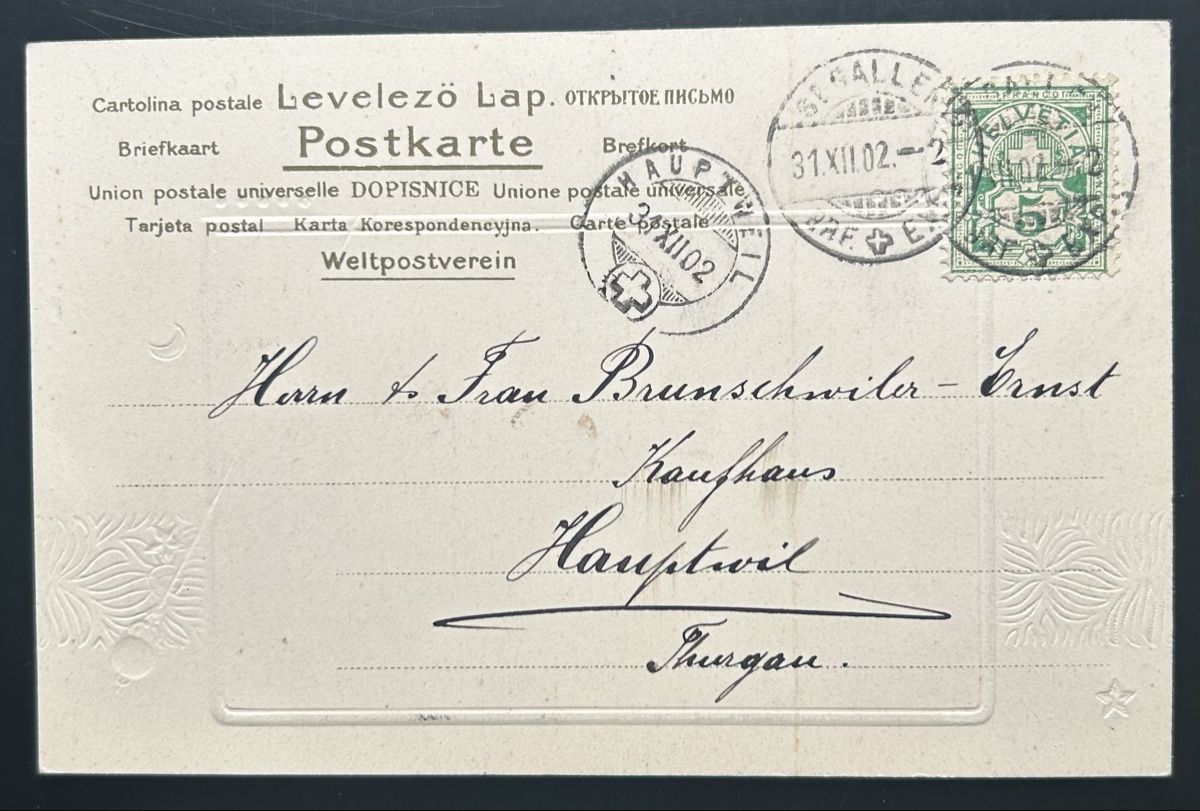 Cartoline postali: Prägekarte St.Gallen – Usato da Horw venduto da Tellbub 1