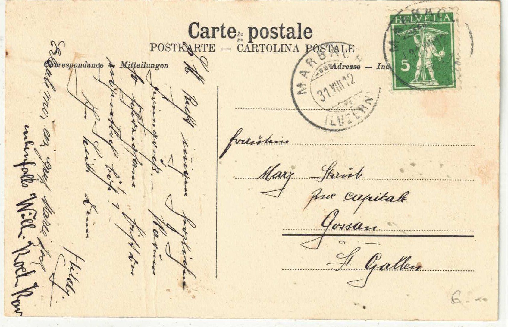 Cartoline postali: Marbach mit Günhorn – Usato da Ettingen venduto da Kartenplanet 1