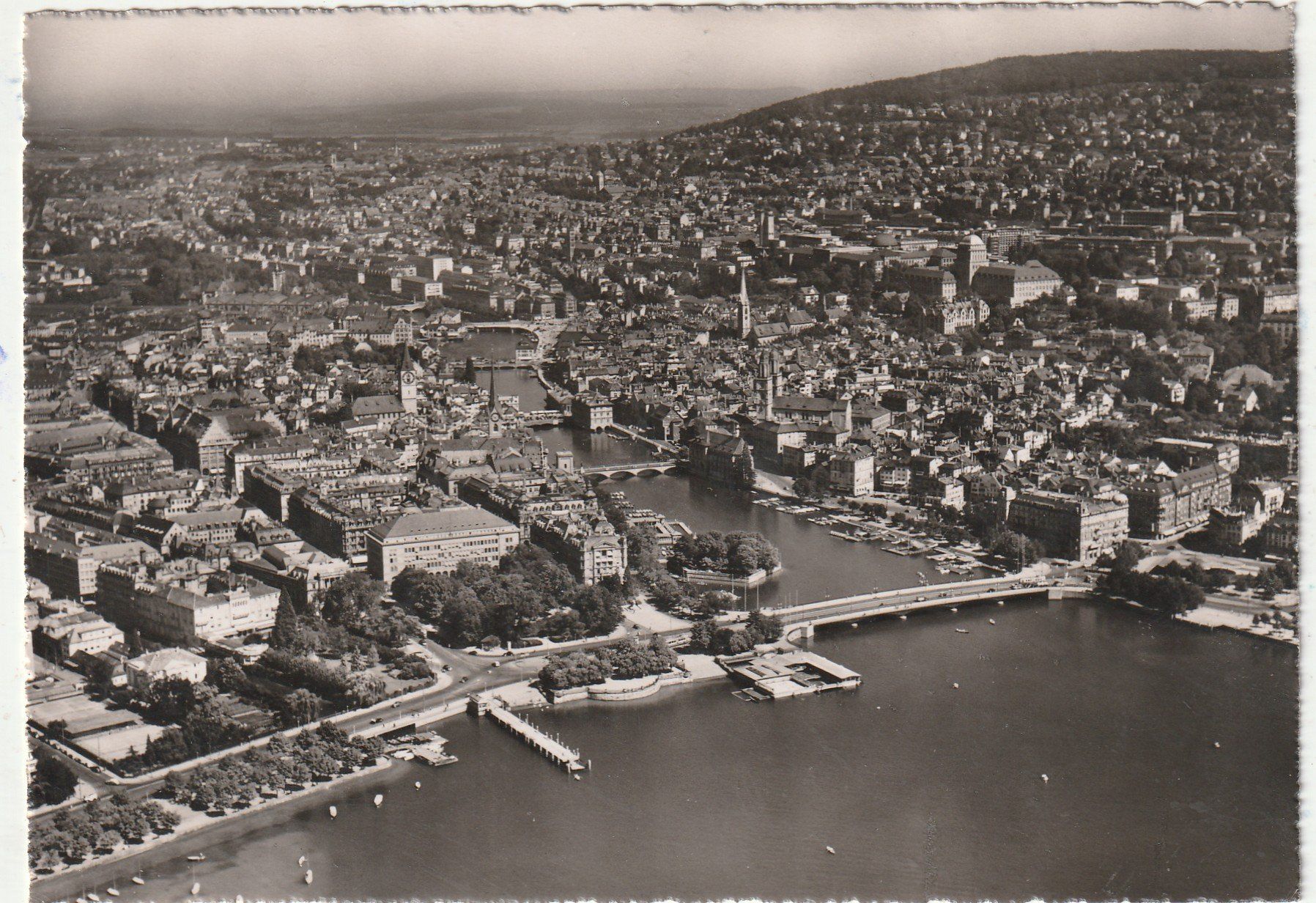 Cartoline postali: Zürich um 1952 – Usato da Lumbrein venduto da made02