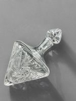 Crystal Side Laying Ships Decanter