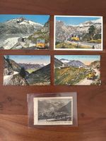 9 Ansichtskarten Schweiz von Postautos Kt. Wallis