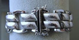 Rhodiniertes Silber 835 Armband 50er Jahre