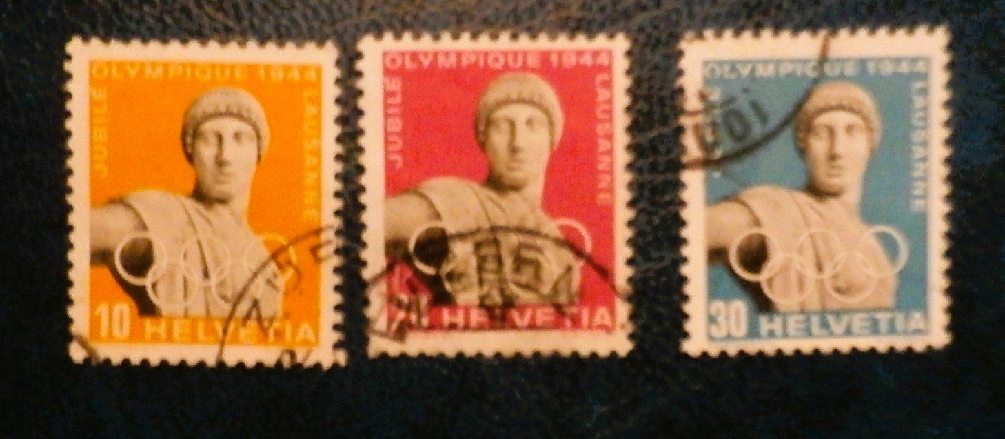 Alle Briefmarken: CH 1944 Olymp. Komitee – Gebraucht aus Kehrsatz von Bernherb2