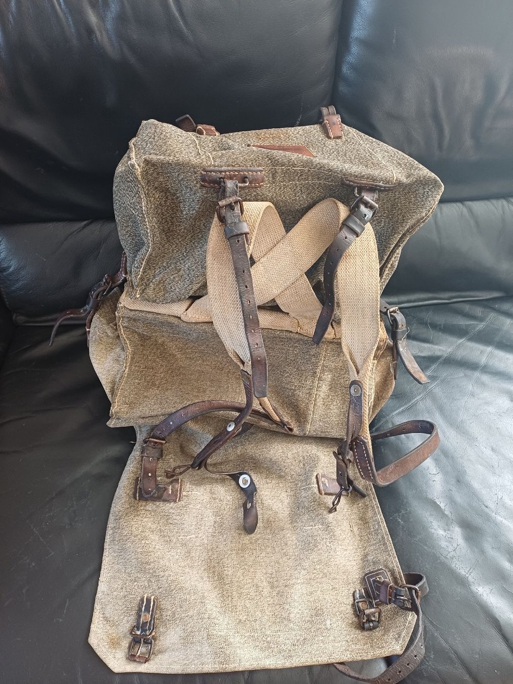 Schweizer Armee Zaini: Blachenrucksack Schweizer Armee ca 1920 – Usato da Ebersecken venduto da Napf08 3