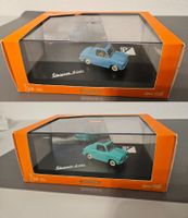 2 Stück Norev Vespa 400 Modell 1/43