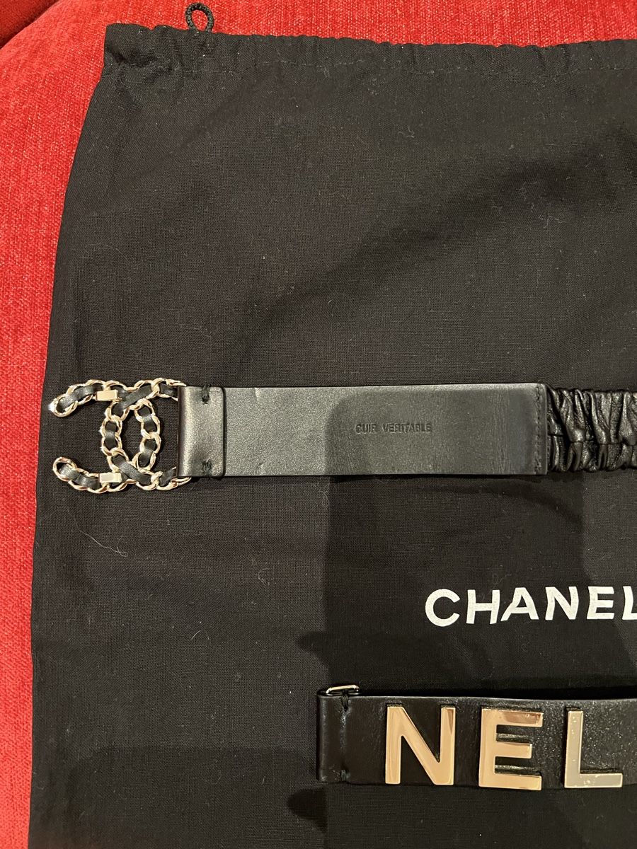 Chanel Cinture: Chanel Stretch Gürtel schwarz Gr. 90 – Usato da Kilchberg ZH venduto da Lisavivienne 5
