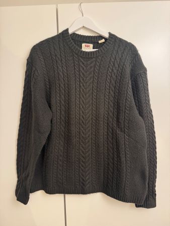 Levi's Strickpullover, Grösse S, Dunkelgrau, Relaxed Fit