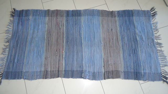 Ikea Tappeti: Flickenteppich, blau-grau, ca.65x130cm – Usato da Ergisch venduto da Baluna24 1