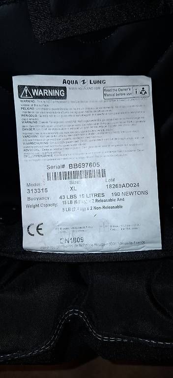 Tauchanzüge: Aqualung Axiom Tarierjacket – Gebraucht aus Flums Hochwiese von Melex_gangdennmol 4