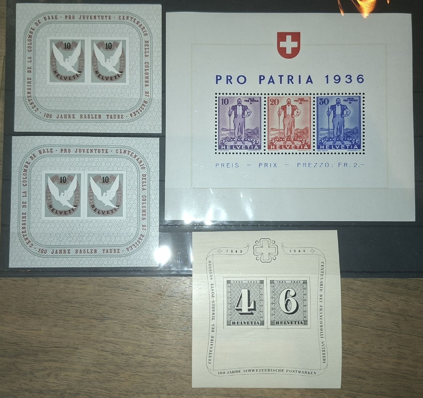 Tutti i francobolli: Sonderblocks Postfrisch Kat. 480.- – Usato da Balgach venduto da SIMEON27