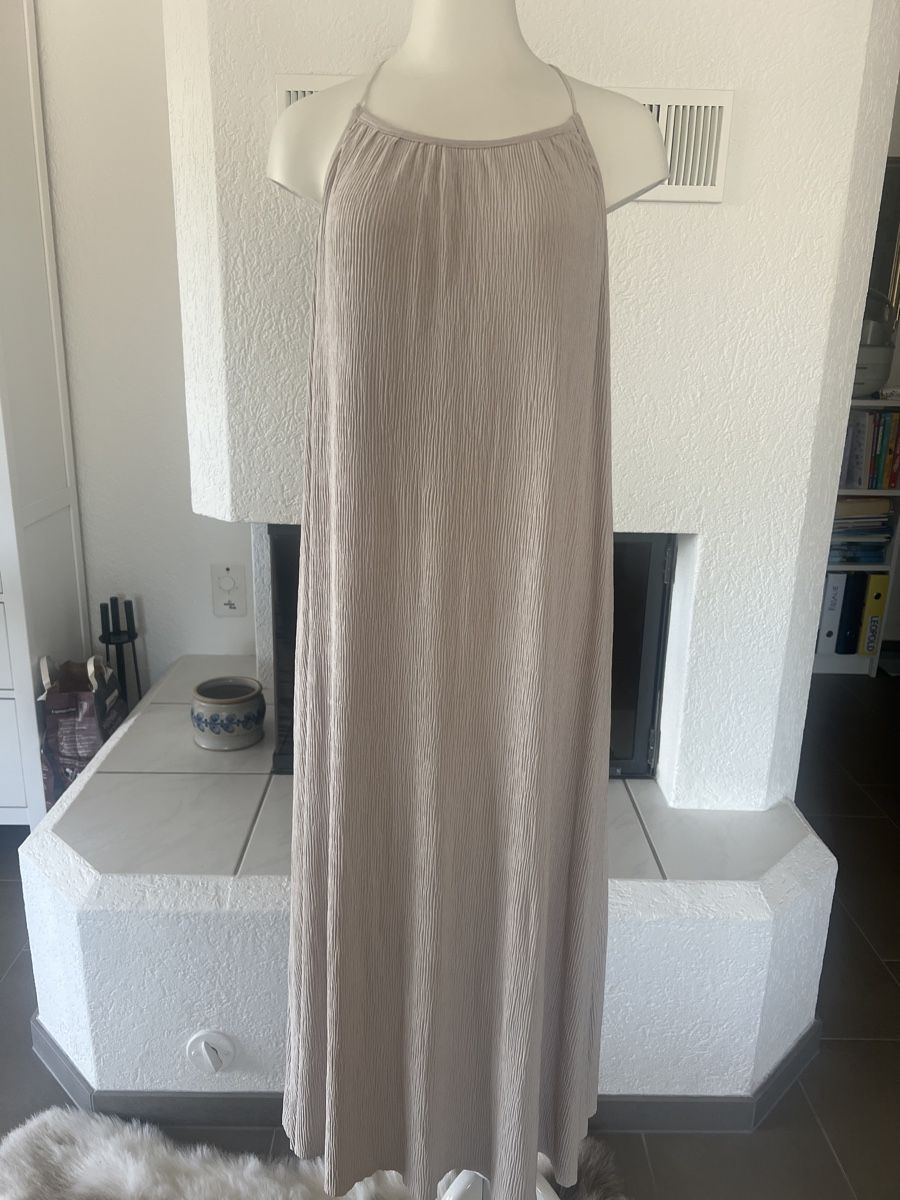 Kleider: Sommerliches Maxikleid, Gr. S beige, leicht & luftig – Neu (gemäss Beschreibung) aus Seon von Sunny-Schmuck78