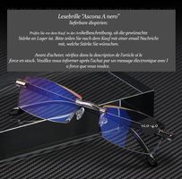 Lesebrille Ascona A nero +1.0 +1.5 +2.0 +2.5 +3.0 +4.0