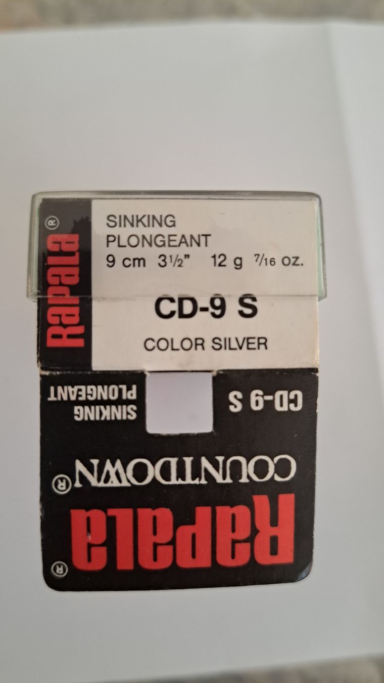 Rapala Esche: Leurre Rapala Countdown CD-9 S Silver 9cm 12g – Nuovo e nell'imballaggio originale da Marin-Epagnier venduto da pavelu 1