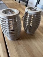 2er Set Windlichter Holz, Shabby Chic, Herbstdeko!