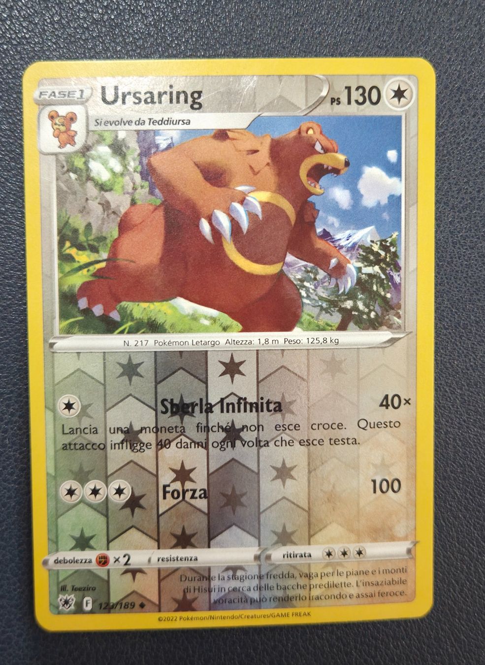 Pokémon Carte collezionabili: Pokemon 123-189 Ursaring Non Comune Reverse IT – Usato da Lugano venduto da pan_5zpg