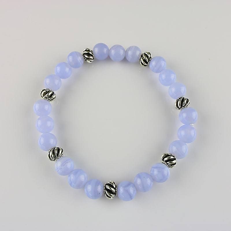 Bracciali & Braccialetti: Edelstein-Armband Chalcedon - Ø 8 – Nuovo e nell'imballaggio originale da Mauren venduto da Yeelen