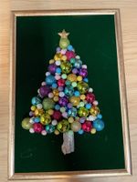 Weihnachtsbild Weihnachtsbaum Dekoration handgemacht Bild...