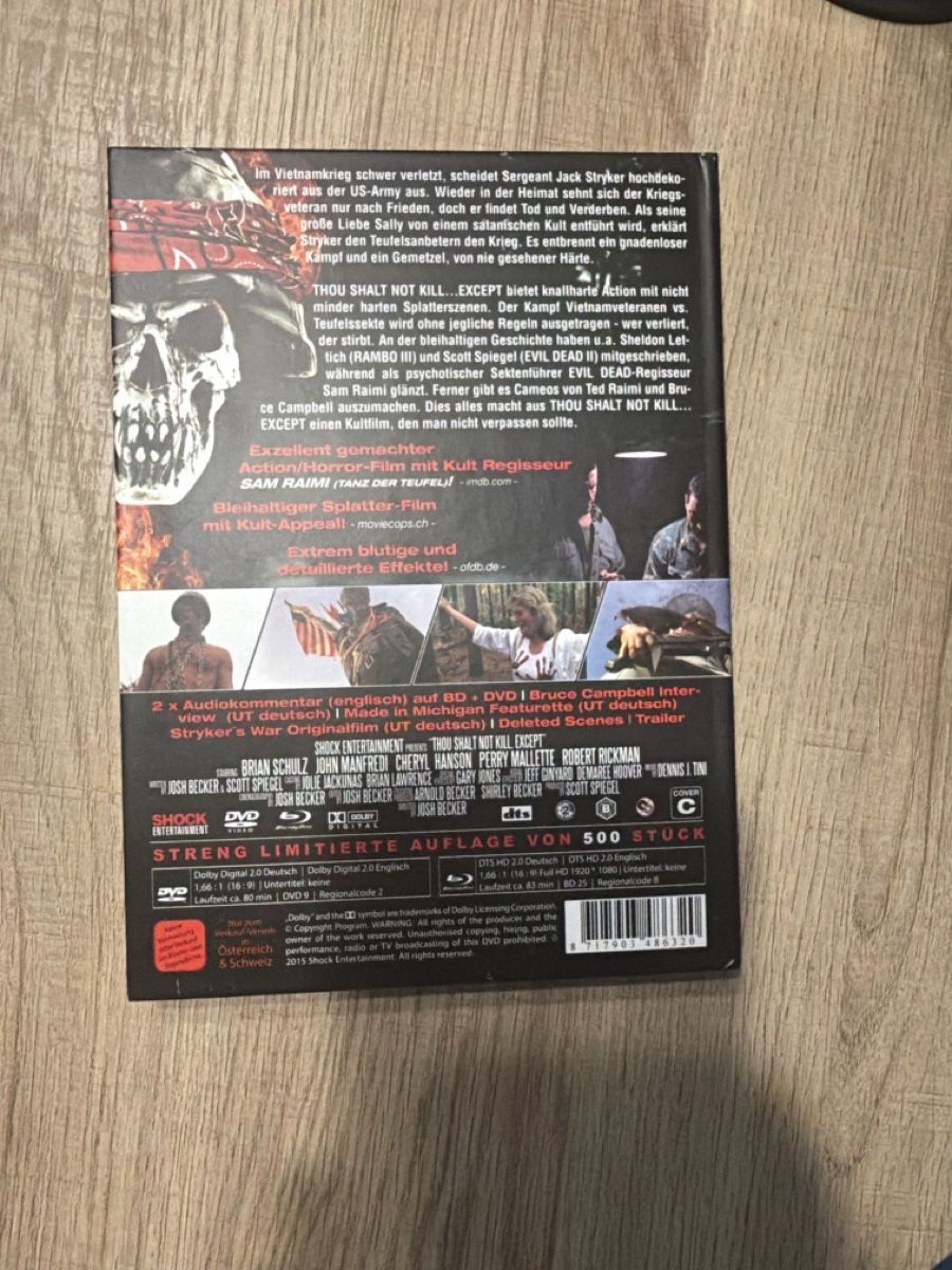 Alle DVDs: Thou Shalt Not Kill... Except (1985) BluRay Mediabook – Gebraucht aus Hagendorn von masterchieff 1