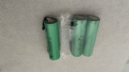 3 Akku baterie 18650 Zellen neuwertig 3.7V 3200mAh project